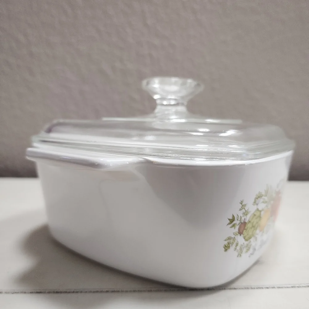 Vintage Corning Ware LE PERSIL LA SAUGE A-1 1/2 -B 1 1/2 w/ Pyrex A 7 C‎ Lid